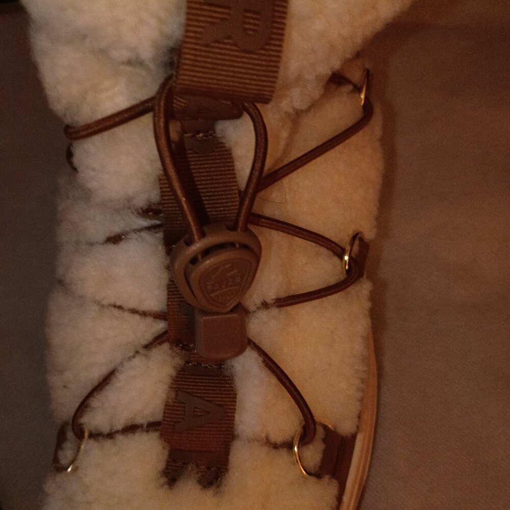 PAJAR  JANIE  WATERPROOF CARMEL/CREAM FAUX FUR SNOW BOOT SZ 10  NWT NWOB - Picture 2 of 11